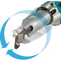 Makita XSJ04Z 18V LXT Brushless Lithium-Ion 18 Gauge Cordless Offset Shear (Tool Only) image number 2