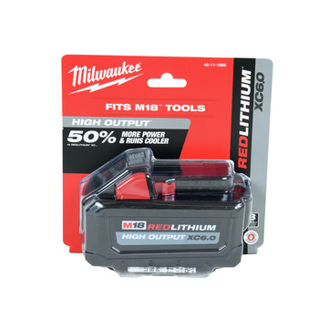 Milwaukee 48-11-1865 M18 REDLITHIUM HIGH OUTPUT XC 6 Ah Lithium-Ion Battery Milwaukee 48-11-1865 M18 REDLITHIUM HIGH OUTPUT XC 6 Ah Lithium-Ion Battery
