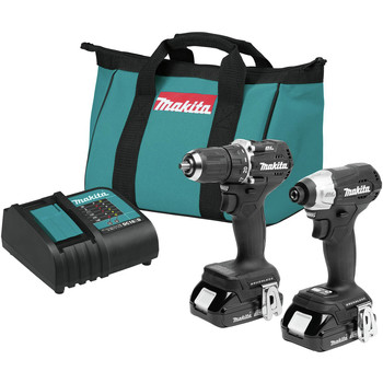 Makita CX203SYB 18V LXT Sub-Compact Brushless Lithium-Ion 1/2 in. Cordless Driver Drill and Impact Driver Combo Kit (1.5 Ah)