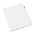 Avery 01079 Preprinted Legal Exhibit 11 in. x 8.5 in. Side Tab Index Dividers - White (25/Pack) image number 1