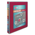 Avery 79736 Ultralast Heavy-Duty 1 in. Capacity 11 in. x 8.5 in. 3 Ring View Binder with One Touch Slant Rings - Red image number 1