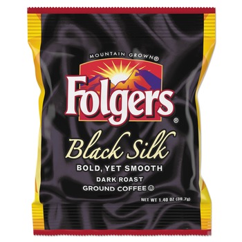 BEVERAGES AND DRINK MIXES | Folgers 2550000019 1.4 oz. Packet Coffee - Black Silk (42/Carton)
