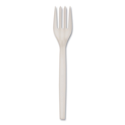  | Eco-Products EP-S002 Plant Starch Fork - 7-in (50/Pack, 20 Pack/Carton) image number 0