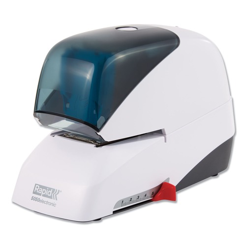 Rapid 73157 60-Sheet Capacity 5050e Professional Electric Stapler - White image number 0