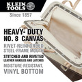 Klein Tools 5102-12 12 in. (305 mm) Canvas Tool Bag image number 1
