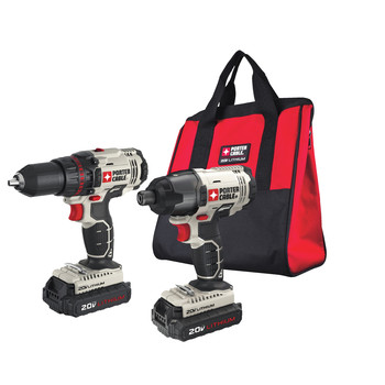 COMBO KITS | Porter-Cable PCCK604L2 20V MAX Cordless Lithium-Ion Drill Driver and Impact Drill Kit