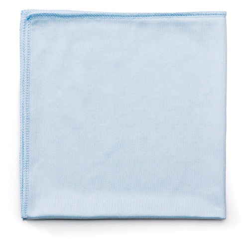 Cleaning & Janitorial Supplies | Rubbermaid Commercial FGQ63000BL00 Executive Series Hygen 16 in. x 16 in. Microfiber Glass Cleaning Cloths - Blue (12-Piece/Carton) image number 0