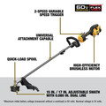 Dewalt DCST972B 60V MAX Brushless Lithium-Ion 17 in. Cordless String Trimmer (Tool Only) image number 2