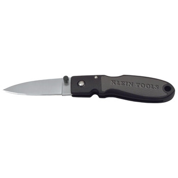 Klein Tools 44002 2-3/8 in. Lightweight Drop Point Blade Lockback Knife with Nylon Resin Handle