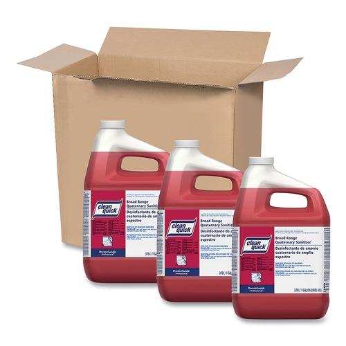 $99 and Under Sale | Clean Quick 07535 1 gal. Broad Range Quaternary Sanitizer - Sweet Scent (3-Piece/Carton) image number 0