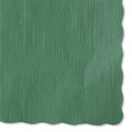 Linen and Table Accessories | Hoffmaster 310528 Solid Color Scalloped Edge Placemats, 9.5 X 13.5, Hunter Green, 1,000/carton image number 1