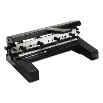 Swingline A7074450E 40 Sheet Capacity Adjustable Two to Four Hole Punch - Black