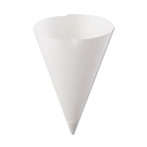 Konie KCI 7.0KSE Straight-Edge 7 oz. Paper Cone Cups - White (5000/Carton) image number 0