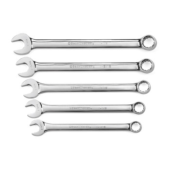 GearWrench 81921 5-Piece SAE Large Add-On Combination Non-Ratcheting Wrench Set