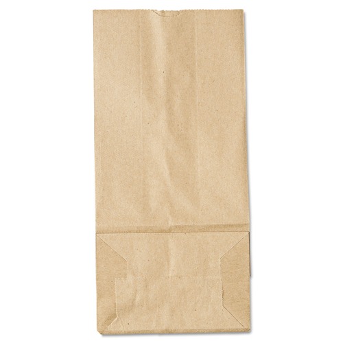 General 18405 Grocery Paper Bags, 35 Lbs Capacity, #5, 5.25-inw X 3.44-ind X 10.94-inh, Kraft, 500 Bags image number 0