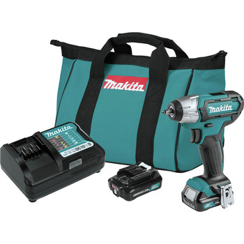 Makita WT04R1 12V max CXT Lithium-Ion Cordless 1/4 in. Impact Wrench Kit (2 Ah)
