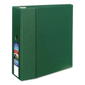 Avery 79786 Heavy-Duty 5 in. Capacity 11 in. x 8.5 in. 3-Ring Non-View Binder with DuraHinge and Thumb Notch - Green image number 0