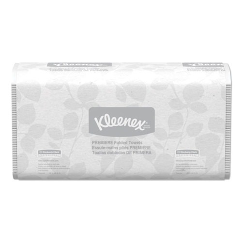 Cleaning & Janitorial Supplies | Kleenex 13254 Premiere 9-2/5 in. x 12-2/5 in. Folded Towels - White (25-Box/Carton 120-Sheet/Pack) image number 0