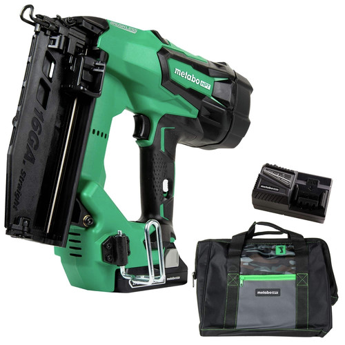 Factory Reconditioned Metabo HPT NT1865DMSM 18V Brushless Lithium-Ion 16 Gauge Cordless Straight Brad Nailer Kit (3 Ah) image number 0