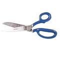 Scissors | Klein Tools 211H 11-1/2 in. Knife Edge Bent Trimmer Scissors with Blue Coating image number 1