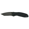 Kershaw Knives 1670TBLKST 3-3/8 in. Tanto Combo Blade (black) image number 0
