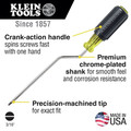 Screwdrivers | Klein Tools 670-6 3/16 in. Cabinet Tip 6 in. Shank Rapi-Driv Screwdriver image number 1