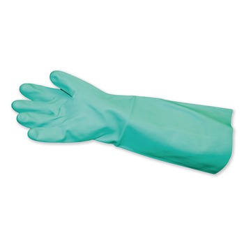 DISPOSABLE GLOVES | Impact IMP 8225M Pro-Guard Unlined Long-Sleeve Nitrile Gloves - Medium, Green (12 Pairs/Carton)