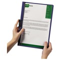  | Durable 220331 DuraClip 30 Sheet Capacity Letter Size Vinyl Report Cover - Maroon/Clear (25-Piece/Box) image number 3