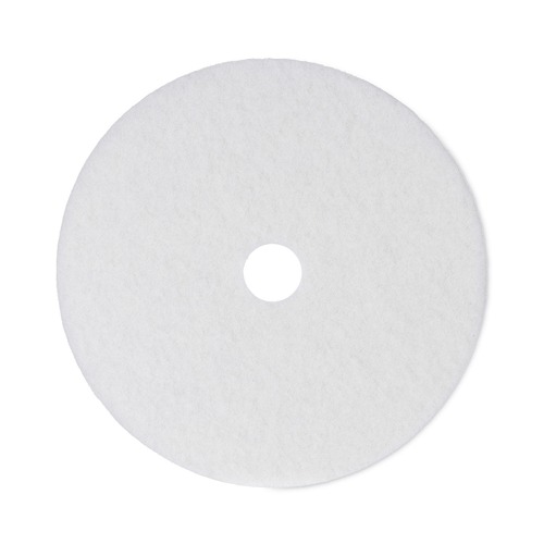 Floor Cleaners | Boardwalk BWK4021WHI 5-Piece/Carton 21 in. Polishing Floor Pads - White image number 0