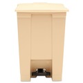 Waste Cans | Rubbermaid Commercial FG614400BEIG 12 gal. Plastic, Square, Indoor Utility Step-On Waste Container - Beige image number 0