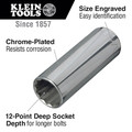 Klein Tools 65514 8-Piece 1/2 in. Drive 12 Point Deep Socket Wrench Set image number 1