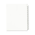 New Arrivals | Avery 01344 11 in. x 8.5 in. 25 Tab Numbers 351 - 375 Legal Exhibit Side Tab Index Divider Set - White (1-Set) image number 0