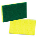 Scotch-Brite PROFESSIONAL 74 Medium Duty 3.6 in. x 6.1 in. Scrubbing Sponges - Yellow/ Green (20-Piece/Carton) image number 0