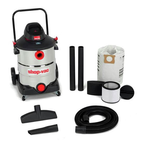 Shop Vac 5989700 Shop Vac 16 Gal 6 5 Peak Hp Svx2 Stainless Steel Wet Dry Vacuum With Transport Handle And Rear Wheels Tyler Tool
