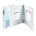 Avery 21086 Economy 1.5 in. 3 Rings Clear Cover View Binder - White image number 1