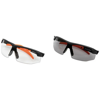 Klein Tools 60174 2-Piece Standard Semi Frame Safety Glasses Combo Pack - Clear/Gray Lens