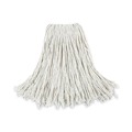 Cleaning & Janitorial Supplies | Boardwalk BWK2024CCT No. 24 Cut-End Cotton Wet Mop Head - White (12/Carton) image number 0