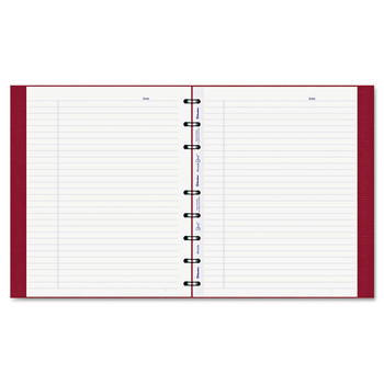 Blueline AF9150.83 Miraclebind Notebook, 1 Subject, Medium/college Rule, Red Cover, 9.25 X 7.25, 75 Sheets