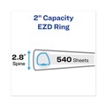 Binders | Avery 79692 Heavy-Duty View Binder With Durahinge And One Touch Ezd Rings, 3 Rings, 2-in Capacity, 11 X 8.5, Black image number 2