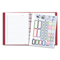 Blueline AF9150.83 Miraclebind Notebook, 1 Subject, Medium/college Rule, Red Cover, 9.25 X 7.25, 75 Sheets image number 4