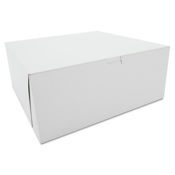 SCT SCH 0987 Tuck-Top Bakery Boxes, 12 X 12 X 5, White, 100/carton