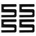 $99 and Under Sale | Alera ALESW59SHBL Metal Wire Shelving S Hooks - Black (4/Pack) image number 0
