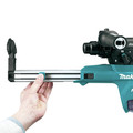 Makita GRH07M1W 40V max XGT Brushless Lithium-Ion 1-1/8 in. Cordless AFT/AWS Capable Accepts SDS-PLUS Bits AVT D-Handle Rotary Hammer Kit with Dust Extractor (4 Ah) image number 2