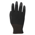 Boardwalk BWK0002811 Polyurethane Palm Coated Gloves - 2XL, Black (1 Dozen) image number 1