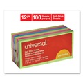 Universal UNV35612 100 Sheet 3 in. x 3 in. Self-Stick Note Pads - Assorted Neon Colors (12/Pack) image number 3
