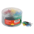 Universal UNV21000 Plastic-Coated Paper Clips - Small No.1, Assorted Colors (1000/Pack) image number 0