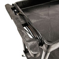 Luxor TC11 400 lbs. Capacity 2 Shelf Plastic Utility Cart - Black image number 3