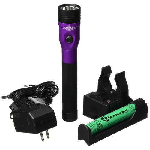 Streamlight 75492 Stinger Ds Led Hl Rechargeable Flashlight With Piggyback Charger Purple Tyler Tool