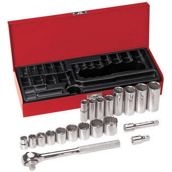 SOCKETS AND RATCHETS | Klein Tools 65508 3/8 in. Drive Socket Wrench Set (20-Piece)