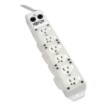 Tripp Lite PS-615-HG-OEM Medical-Grade Power Strip For Patient-Care Vicinity, 6 Outlets, 15 Ft Cord